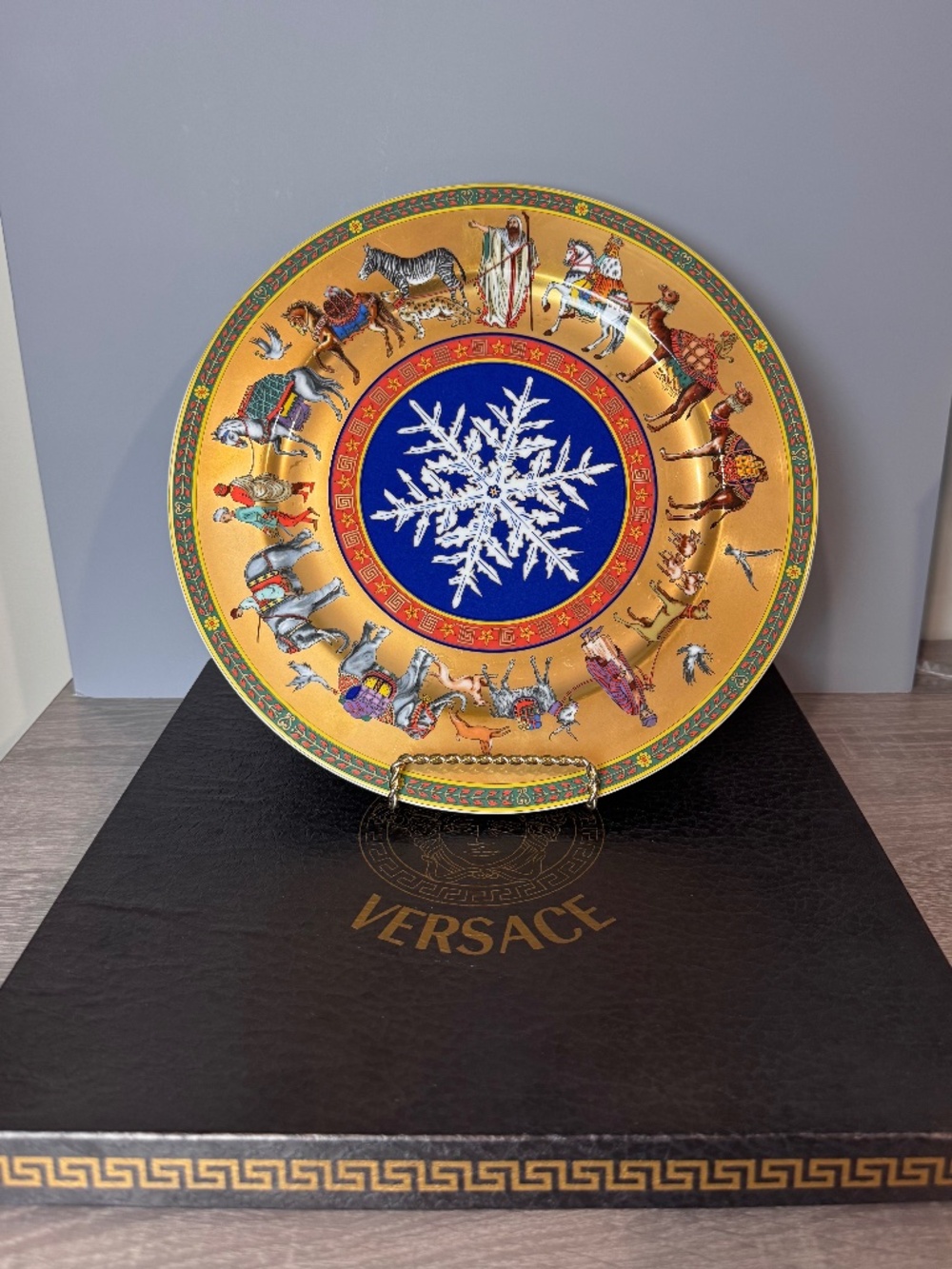 Versace x Rosenthal Ltd. Ed. "Cortege de Noel" Ltd. Ed. Service/Wall Plate
